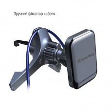 Тримач автомобільний СolorWay магнитний Air Vent-6 Gray (CW-CHM16-GR)