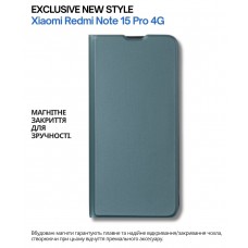 Чохол-книжка BeCover Exclusive New Style для Xiaomi Redmi Note 15 Pro 4G Dark Green (714931) Чохол-книжка BeCover Exclusive New Style для Xiaomi Redmi Note 15 Pro 4G Dark Green (714931)