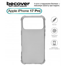 Чохол-накладка BeCover Anti-Shock для Apple iPhone 17 Pro Grey (713798)