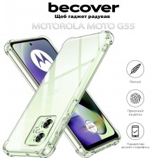 Чохол-накладка BeCover Anti-Shock для Motorola Moto G55 Clear (712780)