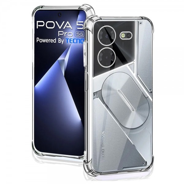 Чохол-накладка BeCover Anti-Shock для Tecno Pova 5 Pro 5G (LH8n) Clear (711780)