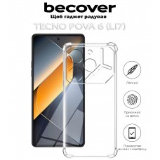 Чохол-накладка BeCover Anti-Shock для Tecno Pova 6 (LI7) Clear (712784)