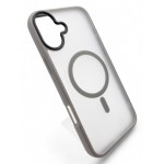 Чохол-накладка BeCover Metal Buttons Case MagSafe для Apple iPhone 16 Gray (712092) Чохол-накладка BeCover Metal Buttons Case MagSafe для Apple iPhone 16 Gray (712092)