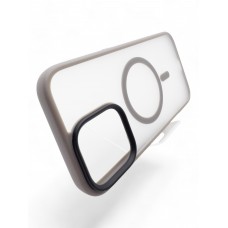 Чохол-накладка BeCover Metal Buttons Case MagSafe для Apple iPhone 16 Gray (712092)