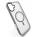 Чохол-накладка BeCover Metal Buttons Case MagSafe для Apple iPhone 16 Plus Gray (712095)
