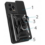 Чохол-накладка BeCover Military для Honor 200 Lite Black (713044) Чохол-накладка BeCover Military для Honor 200 Lite Black (713044)