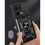 Чохол-накладка BeCover Military для Xiaomi Redmi Note 13 5G Black (711030) Чохол-накладка BeCover Military для Xiaomi Redmi Note 13 5G Black (711030)