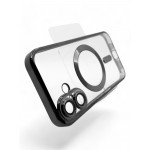 Чохол-накладка BeCover TPU Chrome Case MagSafe для Apple iPhone 16 Black (712070) Чохол-накладка BeCover TPU Chrome Case MagSafe для Apple iPhone 16 Black (712070)