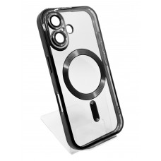 Чохол-накладка BeCover TPU Chrome Case MagSafe для Apple iPhone 16 Plus Black (712075)
