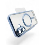 Чохол-накладка BeCover TPU Chrome Case MagSafe для Apple iPhone 16 Plus Sierra Blue (712077) Чохол-накладка BeCover TPU Chrome Case MagSafe для Apple iPhone 16 Plus Sierra Blue (712077)