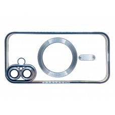 Чохол-накладка BeCover TPU Chrome Case MagSafe для Apple iPhone 16 Plus Sierra Blue (712077)