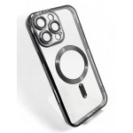 Чохол-накладка BeCover TPU Chrome Case MagSafe для Apple iPhone 16 Pro Black (712080) Чохол-накладка BeCover TPU Chrome Case MagSafe для Apple iPhone 16 Pro Black (712080)