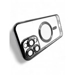 Чохол-накладка BeCover TPU Chrome Case MagSafe для Apple iPhone 16 Pro Black (712080) Чохол-накладка BeCover TPU Chrome Case MagSafe для Apple iPhone 16 Pro Black (712080)