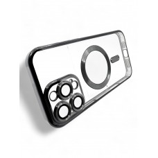 Чохол-накладка BeCover TPU Chrome Case MagSafe для Apple iPhone 16 Pro Max Black (712085)