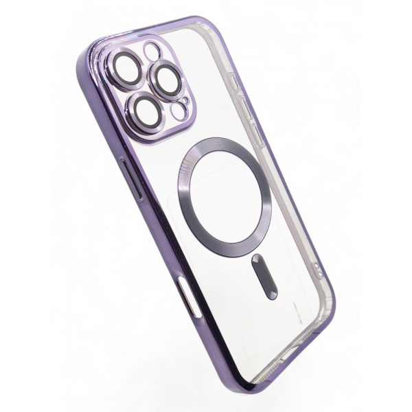 Чохол-накладка BeCover TPU Chrome Case MagSafe для Apple iPhone 16 Pro Max Purple (712089)
