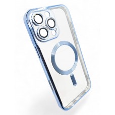 Чохол-накладка BeCover TPU Chrome Case MagSafe для Apple iPhone 16 Pro Max Sierra Blue (712087)