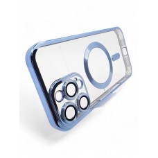 Чохол-накладка BeCover TPU Chrome Case MagSafe для Apple iPhone 16 Pro Max Sierra Blue (712087)