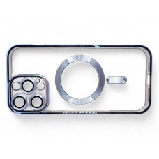 Чохол-накладка BeCover TPU Chrome Case MagSafe для Apple iPhone 16 Pro Max Sierra Blue (712087)