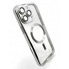 Чохол-накладка BeCover TPU Chrome Case MagSafe для Apple iPhone 16 Pro Silver (712083)