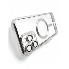 Чохол-накладка BeCover TPU Chrome Case MagSafe для Apple iPhone 16 Pro Silver (712083)