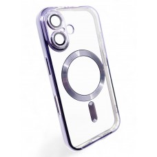 Чохол-накладка BeCover TPU Chrome Case MagSafe для Apple iPhone 16 Purple (712074)