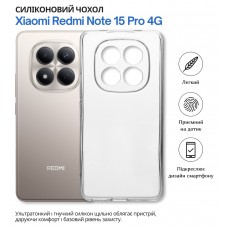 Чохол-накладка BeCover для Xiaomi Redmi Note 15 Pro 4G Transparancy (714973)