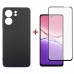 Чохол-накладка Dengos Carbon для Oppo A5X Black (DG-KM-175) + захисне скло