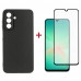 Чохол-накладка Dengos Carbon для Samsung Galaxy A26 SM-A266 Black (DG-KM-137) + захисне скло