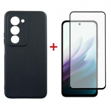 Чохол-накладка Dengos Carbon для Xiaomi Redmi 15 Black (DG-KM-163) + захисне скло