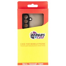Чохол-накладка Dengos Matt для Samsung Galaxy A56 SM-A566 Black (DG-KM-141) + захисне скло