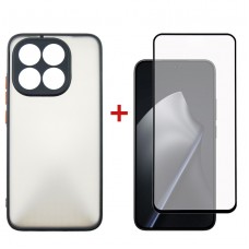 Чохол-накладка Dengos Matt для Xiaomi 15T Black (DG-KM-199) + захисне скло