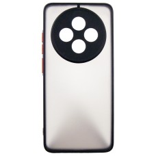 Чохол-накладка Dengos Matte для Oppo Reno 12F 4G Black (DG-KM-157) + захисне скло