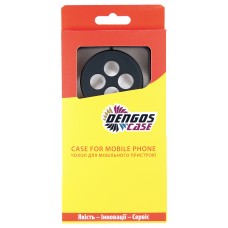 Чохол-накладка Dengos Matte для Oppo Reno 12F 4G Black (DG-KM-157) + захисне скло