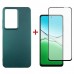 Чохол-накладка Dengos Soft для Oppo A5/A5x Green (DG-KM-15) + захисне скло (DG-KM-154)