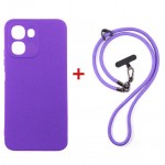 Чохол-накладка Dengos для Oppo A6x/A6k 4G Violet (DG-KM-CCRB-59) + ремінець Чохол-накладка Dengos для Oppo A6x/A6k 4G Violet (DG-KM-CCRB-59) + ремінець