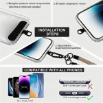 Чохол-накладка Dengos для Samsung Galaxy A07 SM-A075 Black (DG-KM-CCRB-15) + ремінець Чохол-накладка Dengos для Samsung Galaxy A07 SM-A075 Black (DG-KM-CCRB-15) + ремінець