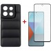 Чохол-накладка Dengos для Xiaomi Redmi Note 13 5G Black (DG-KM-58) + захисне скло