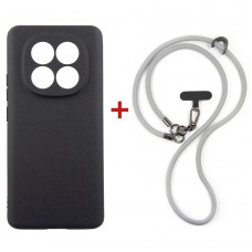 Чохол-накладка Dengos для Xiaomi Redmi Note 15 Black (DG-KM-CCRB-33) + ремінець