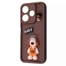 Чохол-накладка Pretty Things Case для Xiaomi Redmi 13 4G/Poco M6 4G/Note 13R Brown/Baby (2001001980306)