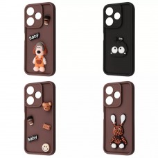 Чохол-накладка Pretty Things Case для Xiaomi Redmi 13 4G/Poco M6 4G/Note 13R Brown/Baby (2001001980306)