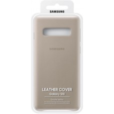 Чохол-накладка Samsung Leather Cover для Samsung Galaxy S10 SM-G973 Gray (EF-VG973LJEGRU)