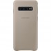Чохол-накладка Samsung Leather Cover для Samsung Galaxy S10 SM-G973 Gray (EF-VG973LJEGRU)