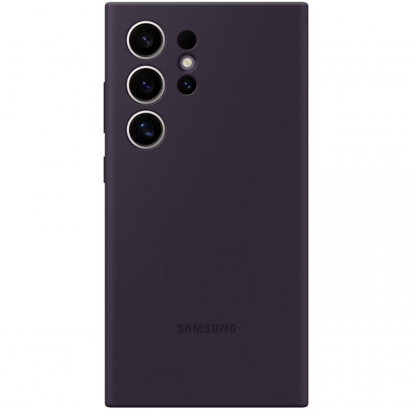 Чохол-накладка Samsung Silicone Cover для Samsung Galaxy S24 Ultra SM-S928 Dark Violet (EF-PS928TEEGWW)