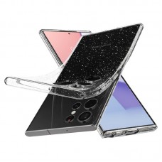 Чохол-накладка Spigen Liquid Crystal Glitter для Samsung Galaxy S22 Ultra SM-S908 Crystal Quartz (ACS03913)
