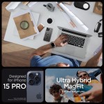 Чохол-накладка Spigen Ultra Hybrid MagFit для Apple iPhone 15 Pro Carbon Fiber (ACS06717) Чохол-накладка Spigen Ultra Hybrid MagFit для Apple iPhone 15 Pro Carbon Fiber (ACS06717)