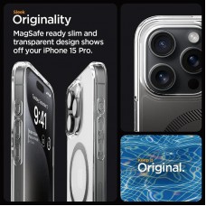 Чохол-накладка Spigen Ultra Hybrid MagFit для Apple iPhone 15 Pro Carbon Fiber (ACS06717)
