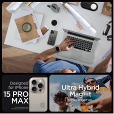 Чохол-накладка Spigen Ultra Hybrid MagFit для Apple iPhone 15 Pro Max Carbon Fiber (ACS06578)