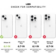 Чохол-накладка Urban Armor Gear Essential Armor Magsafe для Apple iPhone 15 Black (114288114040)