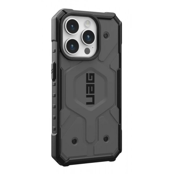 Чохол-накладка Urban Armor Gear Pathfinder Magsafe для Apple iPhone 15 Pro Silver (114281113333)