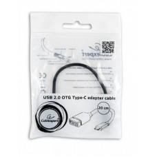 Кабель Cablexpert (A-OTG-CMAF2-01), USB2.0 - USB Type-C, 0.2 м, чорний Кабель Cablexpert (A-OTG-CMAF2-01), USB2.0 - USB Type-C, 0.2 м, чорний